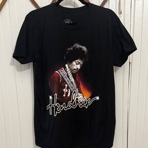 Hendrix Black Graphic T-Shirt, Size Medium Authentic Hendrix